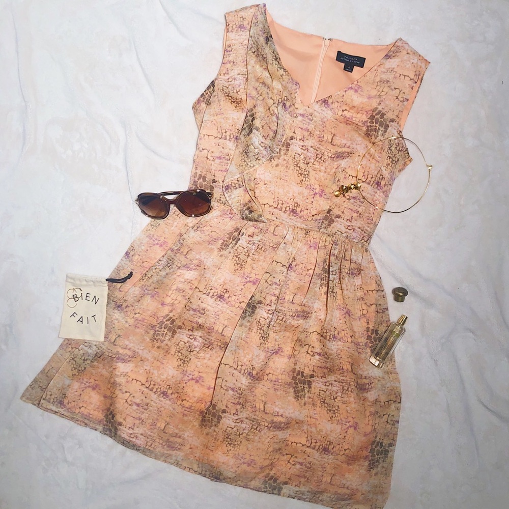 Peach mini dress by Tahari ASL